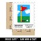 Golf Hole Flag Waterproof Vinyl Phone Tablet Laptop Water Bottle Sticker Set - 5 Pack